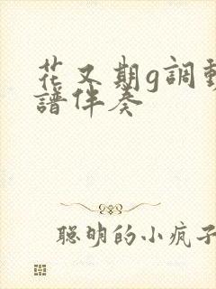 花又期g调动态谱伴奏