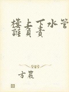 楼上下水管漏了谁负责