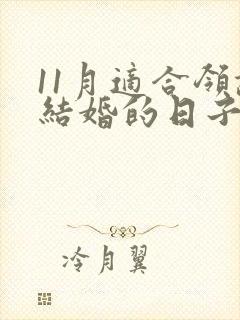 11月适合领证结婚的日子