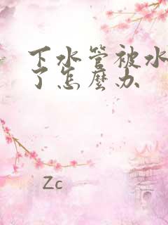 下水管被水泥堵了怎么办