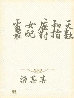 处女座和天秤座最配对指数