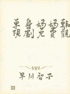 单身妈妈韩剧电视剧免费观看网站