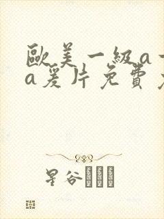 欧美一级a一级a爰片免费免
