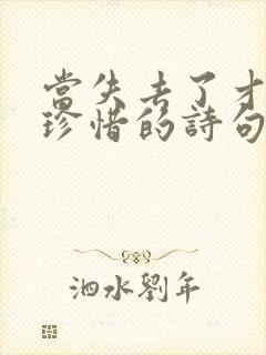 当失去了才懂得珍惜的诗句