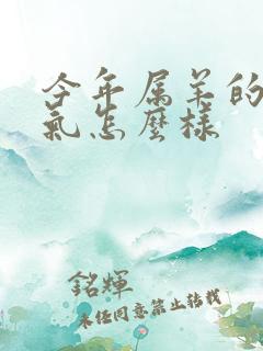 今年属羊的人运气怎么样