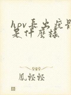 hpv长出疣体是什么样