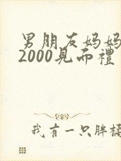 男朋友妈妈给了2000见面礼