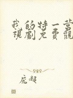 我的特一营 电视剧免费观看全集