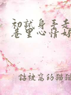 初试身手走在小巷里心情好与不好