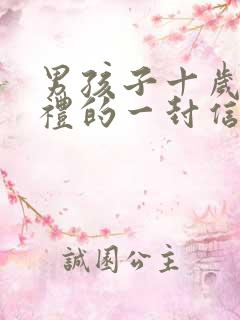 男孩子十岁成长礼的一封信