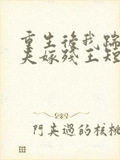 重生后我踹掉渣夫嫁残王短剧