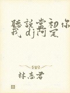 听说当初你找过我 dj阿定