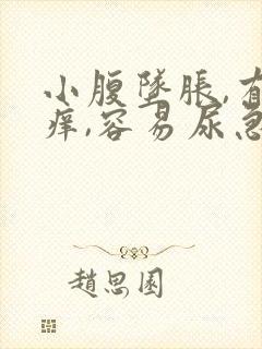 小腹坠胀,有点痒,容易尿急