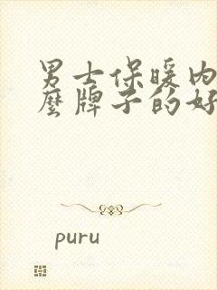 男士保暖内裤什么牌子的好