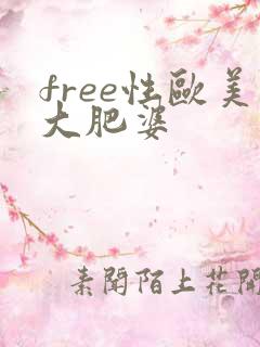 free性欧美大肥婆