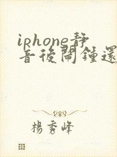 iphone静音后闹钟还有声音吗