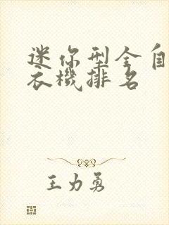 迷你型全自动洗衣机排名