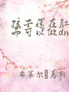 孩子还在肚子里面可以做dna亲子鉴定吗