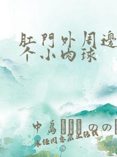 肛门外周边有多个小肉球