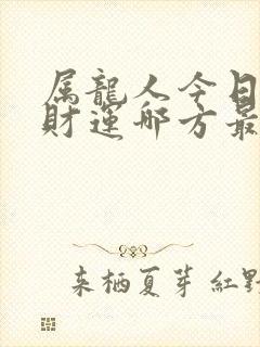 属龙人今日打牌财运哪方最佳