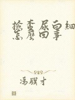 检查尿白细胞高怎么回事