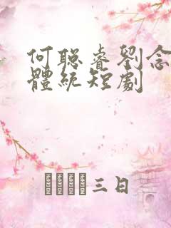 何聪睿刘念成何体统短剧