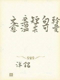 文案短句干净治愈温柔可爱