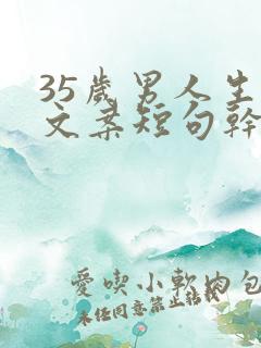 35岁男人生日文案短句干净