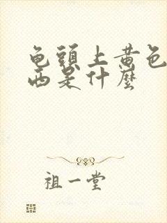 龟头上黄色的东西是什么