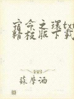 宿命之环txt精校版下载