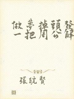 做梦掉头发一抓一把周公解梦