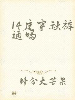 14度穿秋裤合适吗