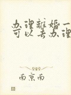 办理离婚一个人可以去办理吗现在