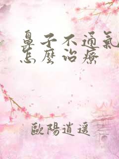 鼻子不通气头晕怎么治疗