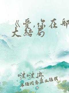 《爱,你在哪》大结局