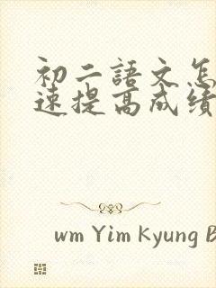 初二语文怎样快速提高成绩