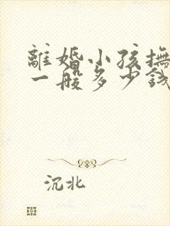 离婚小孩抚养费一般多少钱一个月