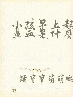 小孩早上起床流鼻血是什么原因引起的呢?