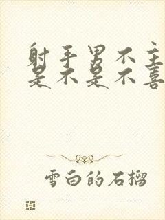 射手男不主动了是不是不喜欢了