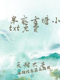 半亩方塘小说网txt免费