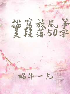 描写放风筝的优美段落50字