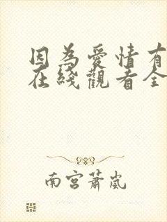 因为爱情有幸福在线观看全集免费播放