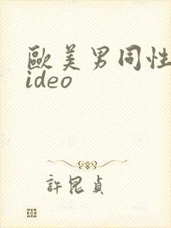 欧美男同性恋video