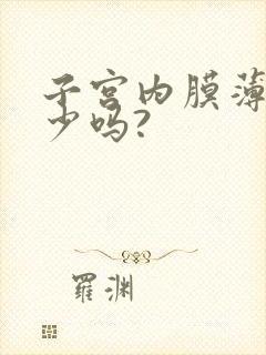 子宫内膜薄月经少吗?