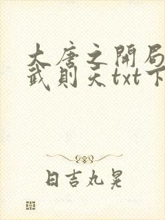 大唐之开局娶了武则天txt下载