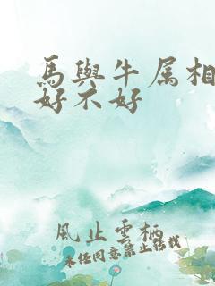 马与牛属相婚配好不好