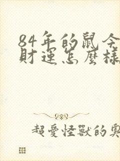 84年的鼠今年财运怎么样