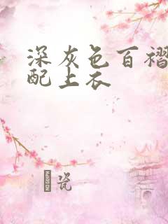 深灰色百褶裙搭配上衣