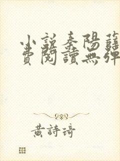 小说秦阳薛冰免费阅读无弹窗