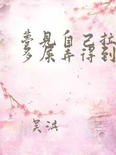 梦见自己拉了好多屎弄得到处都是